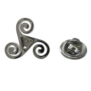 Rounded Celtic Design Lapel Pin